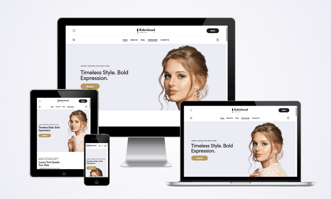 Robinhood Luxury landing page